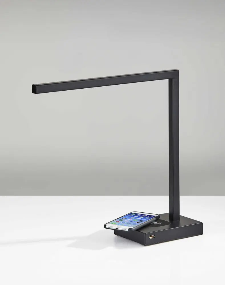 Slender Bar Black Metal Led Charging Desk Light HomeRoots