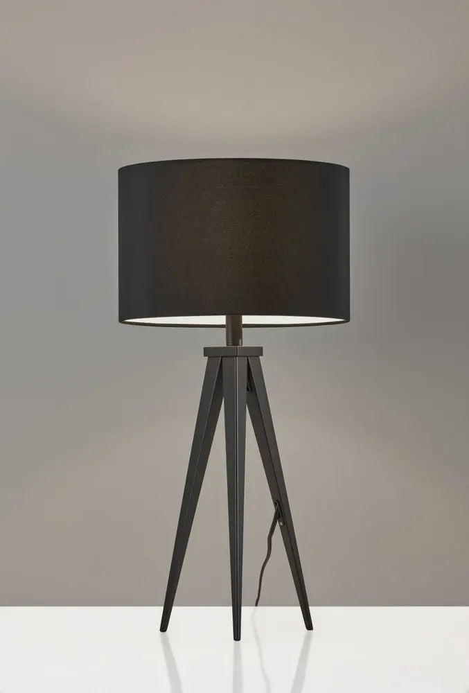 Treble Black Metal Table Lamp HomeRoots