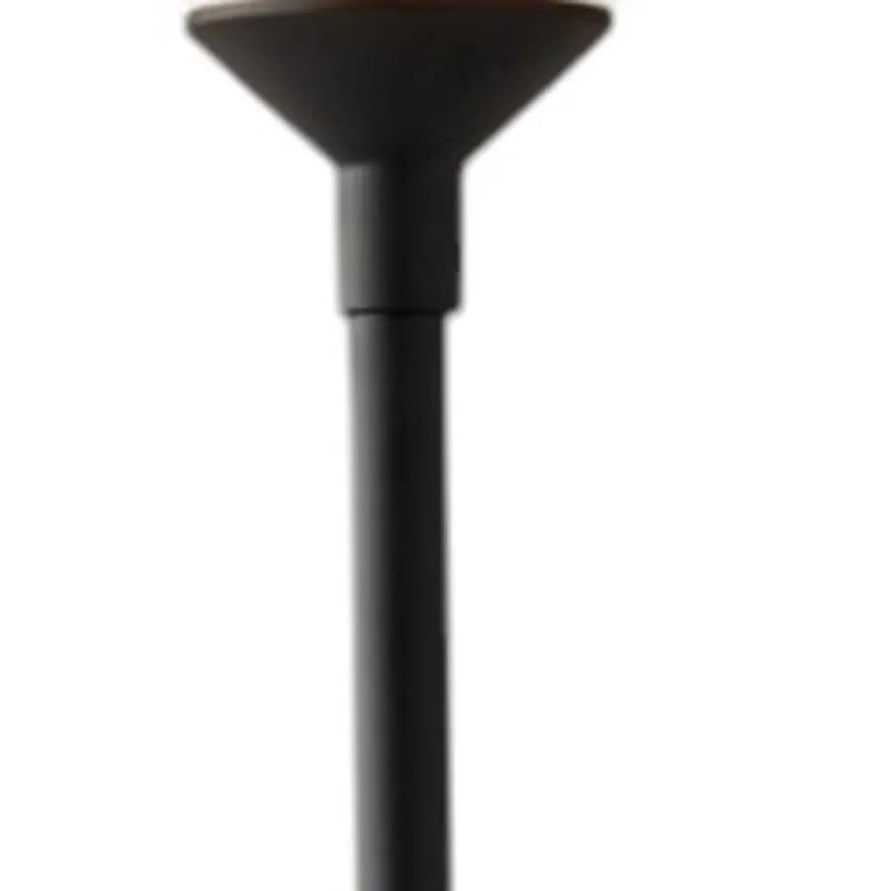 73" Black And White Torchiere Floor Lamp With White Acrylic Cone Shade HomeRoots
