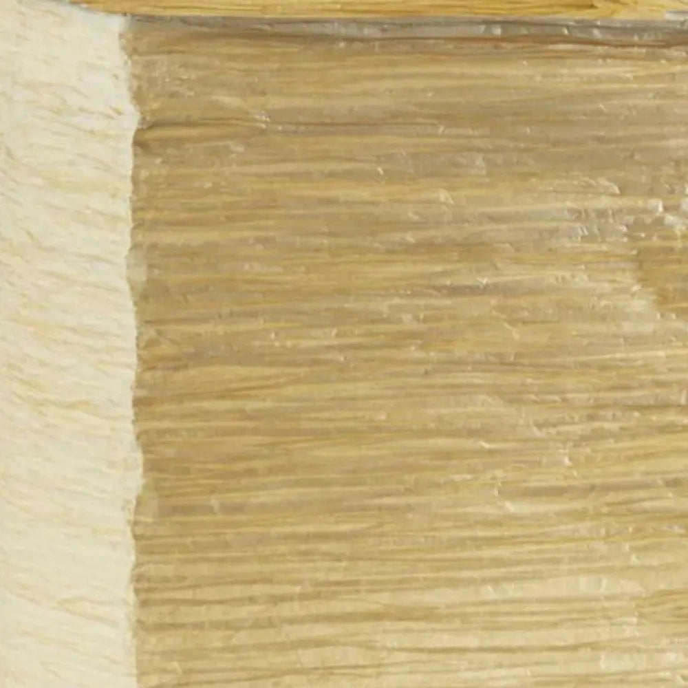 25" Natural Solid Wood And Silver Metal Table Lamp Beige Paper Shade HomeRoots