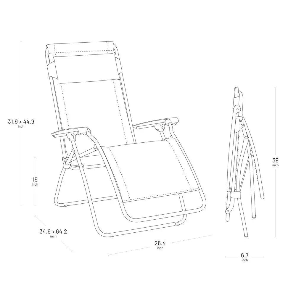 27" Green Metal Outdoor Zero Gravity Chair with Green Cushion HomeRoots