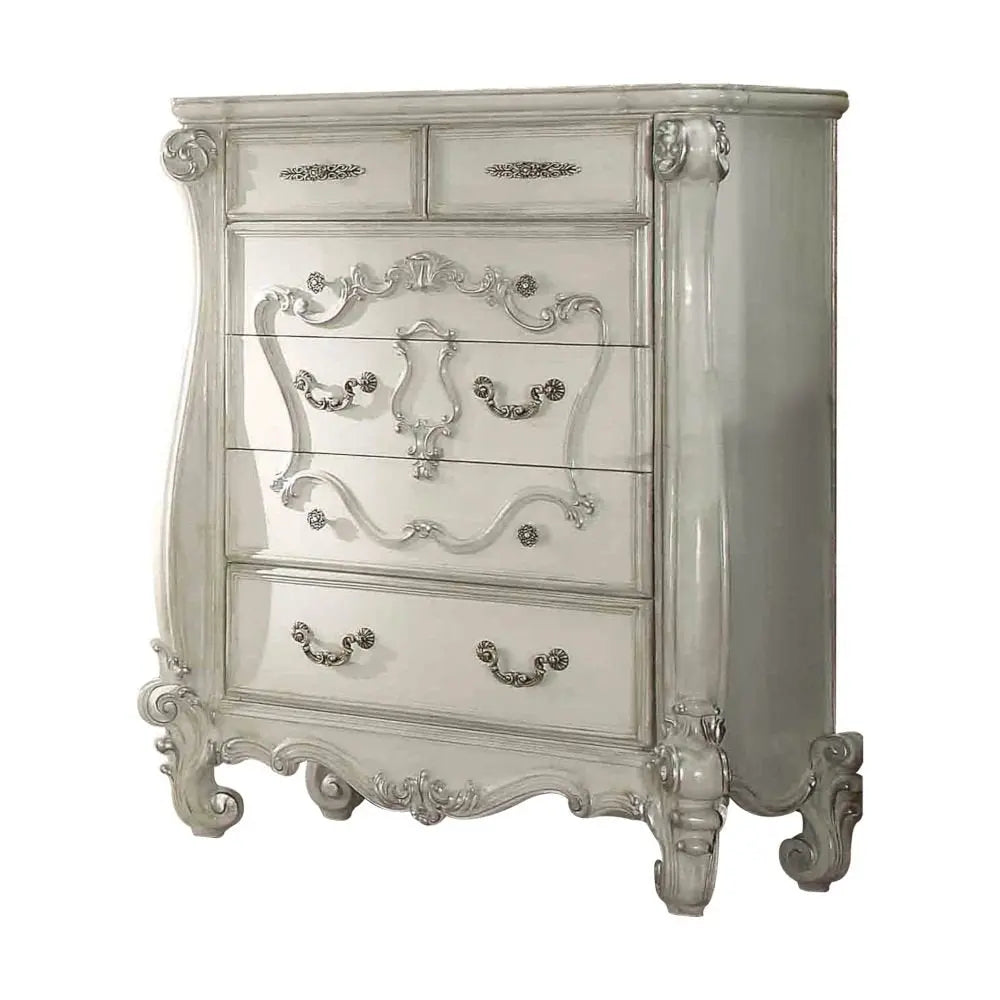 47" White Solid Wood Standard Chest HomeRoots