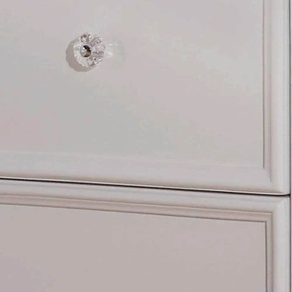 27" White Two Drawers Nightstand HomeRoots