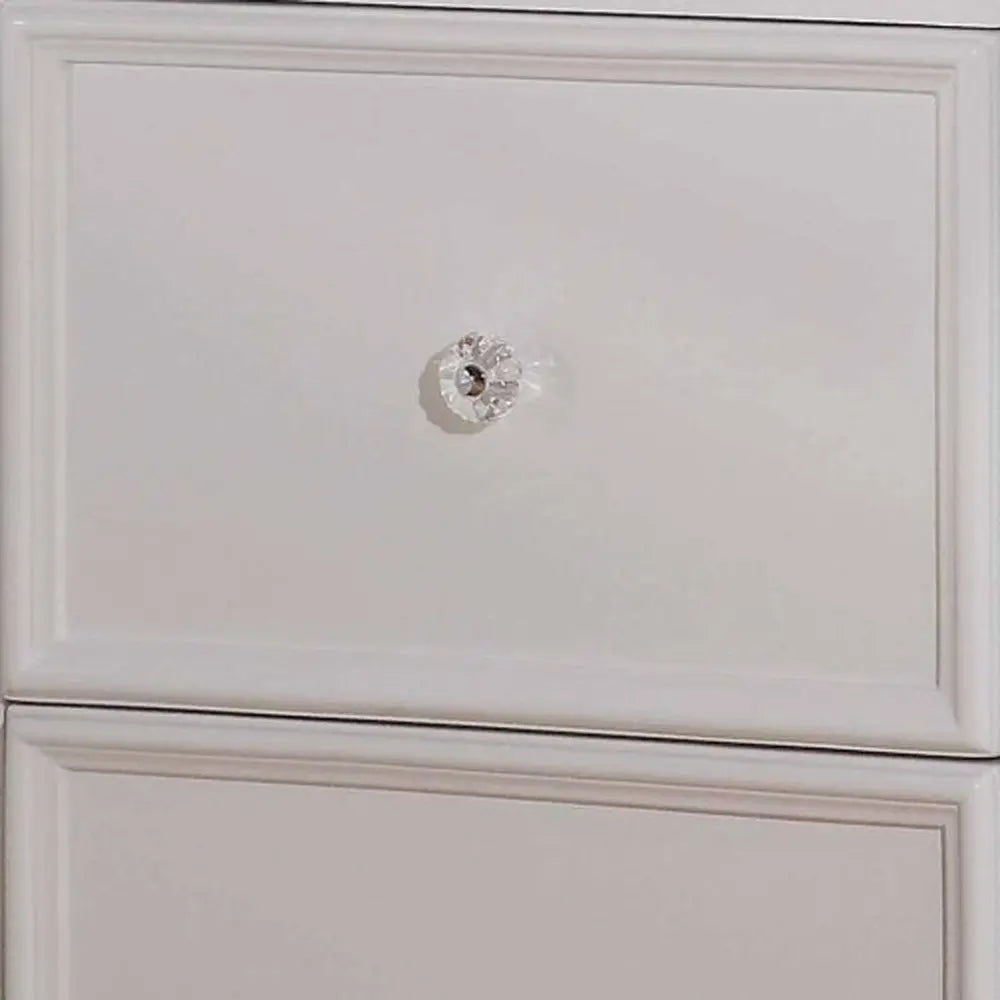 27" White Two Drawers Nightstand HomeRoots