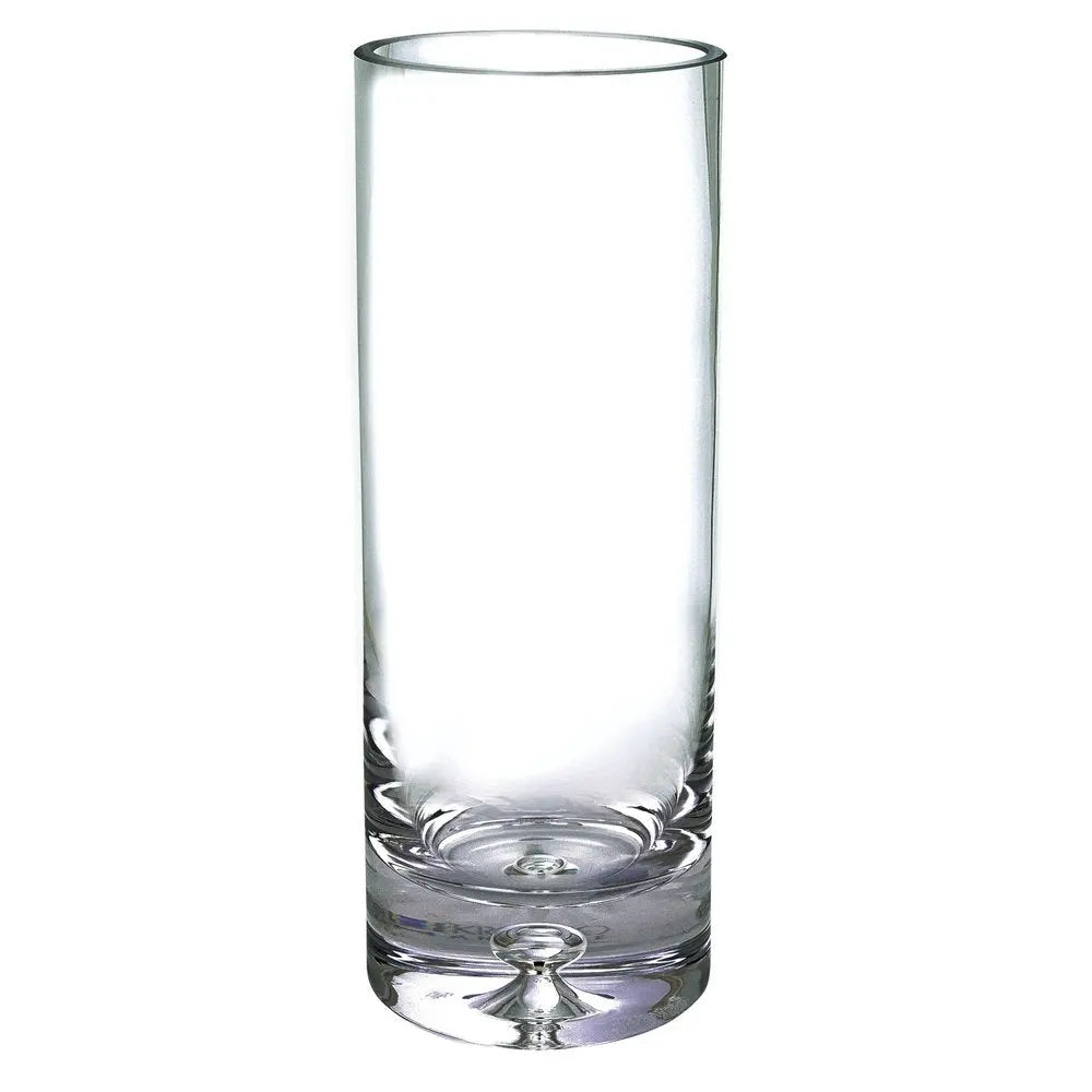 11" Clear Cylinder Crystal Table Vase HomeRoots