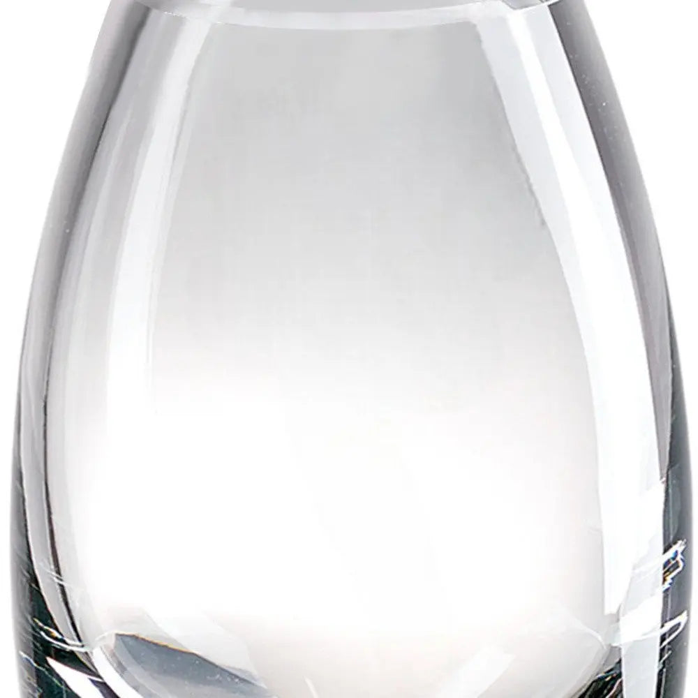 11" Clear Lead Free Crystal Oval Table Vase HomeRoots