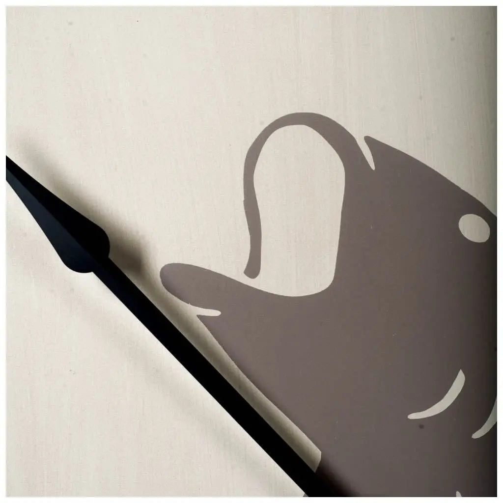 3" Circle Black Wood Analog Wall Clock HomeRoots