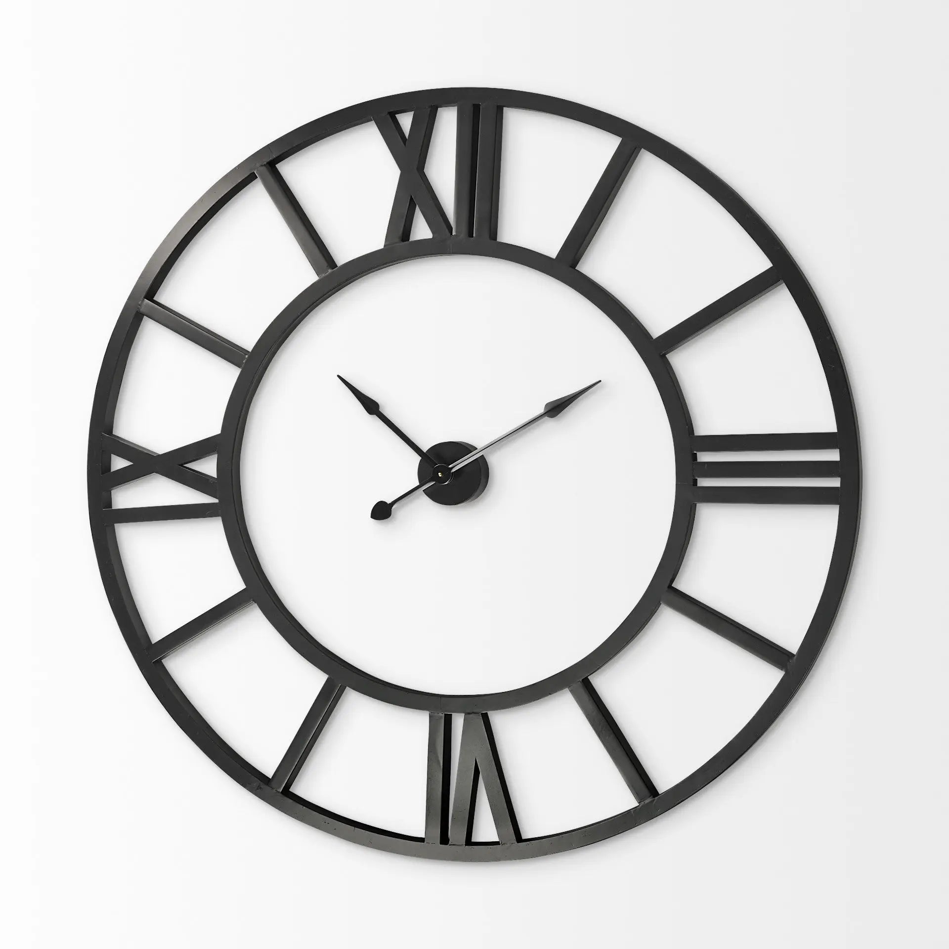 54" Round Xl Industrial Style Wall Clock With Open Face Desing HomeRoots