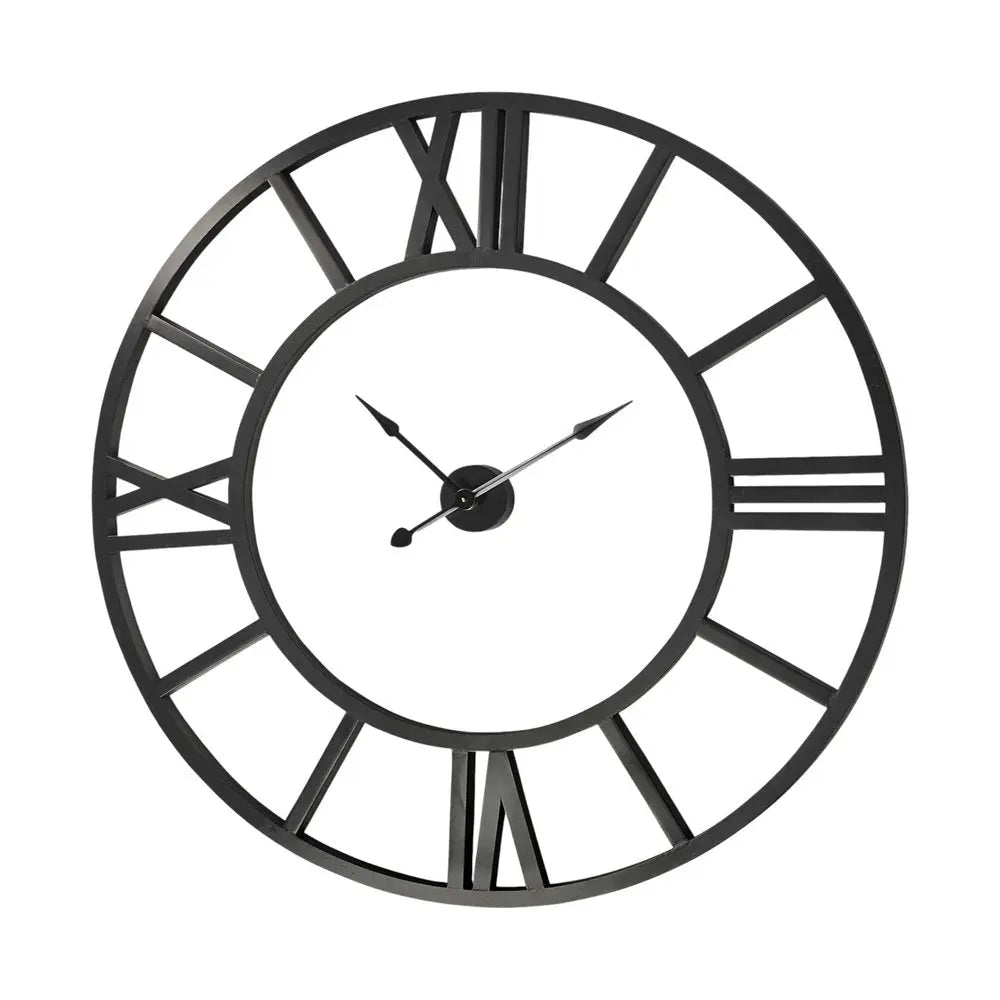 54" Round Xl Industrial Style Wall Clock With Open Face Desing HomeRoots