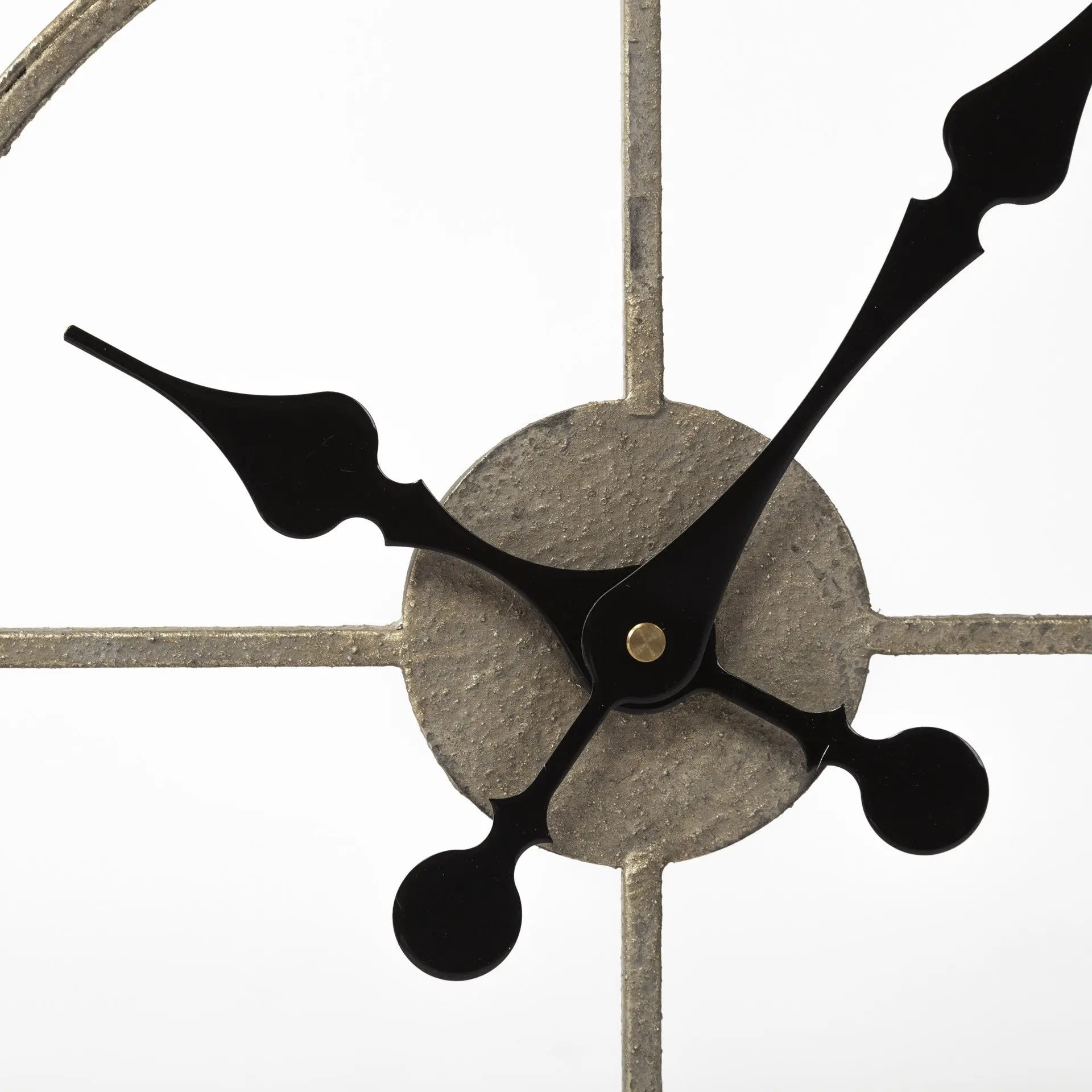 19" Whitewash Brown Round Modern Farm Wall Clock HomeRoots