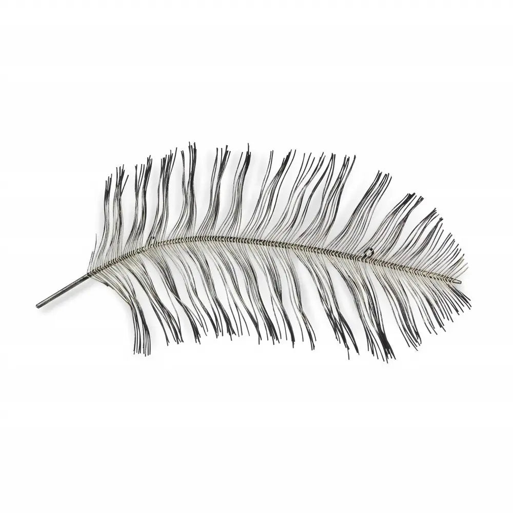 Black And Silver Metal Peacock Feather Wall Decor HomeRoots
