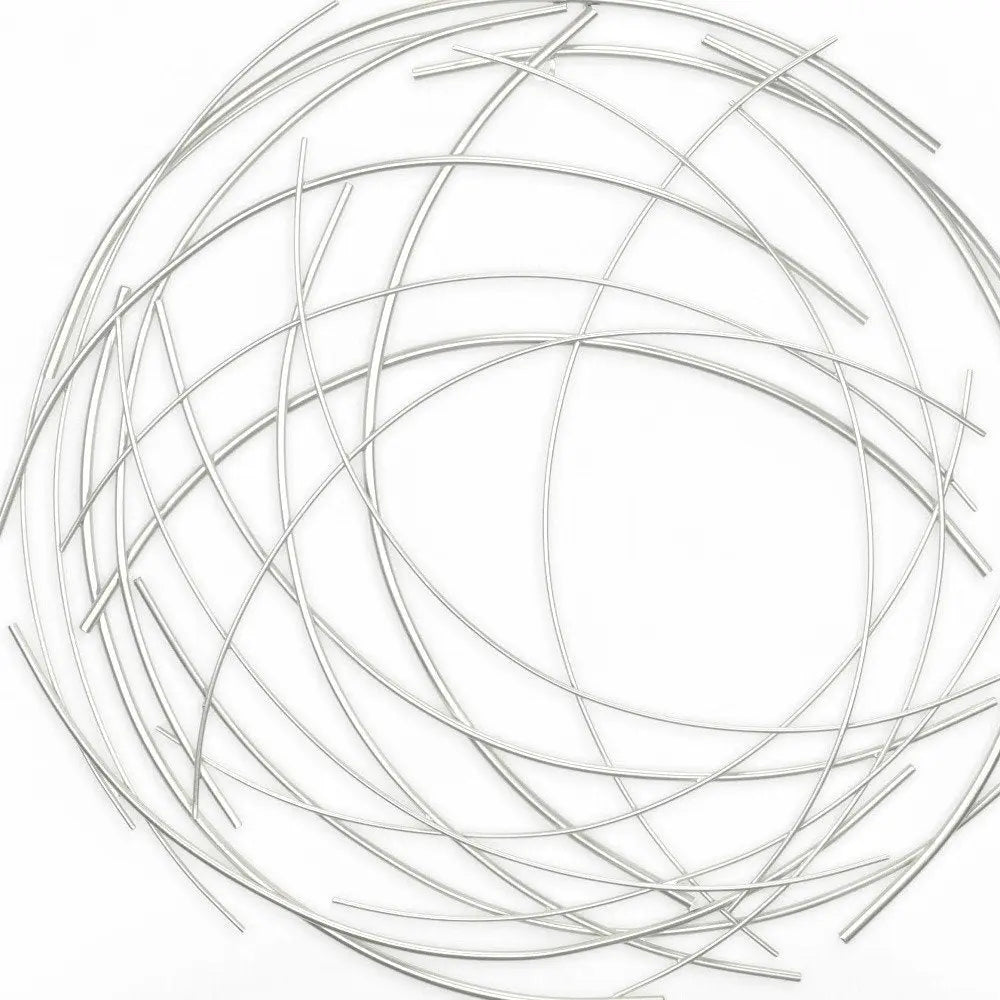 26" X 26" Silver Metal Circle HomeRoots