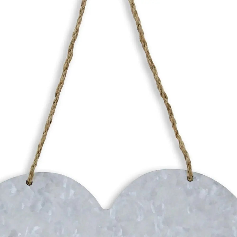 Home Gray Galvanized Cut Out Metal Wall Decor HomeRoots