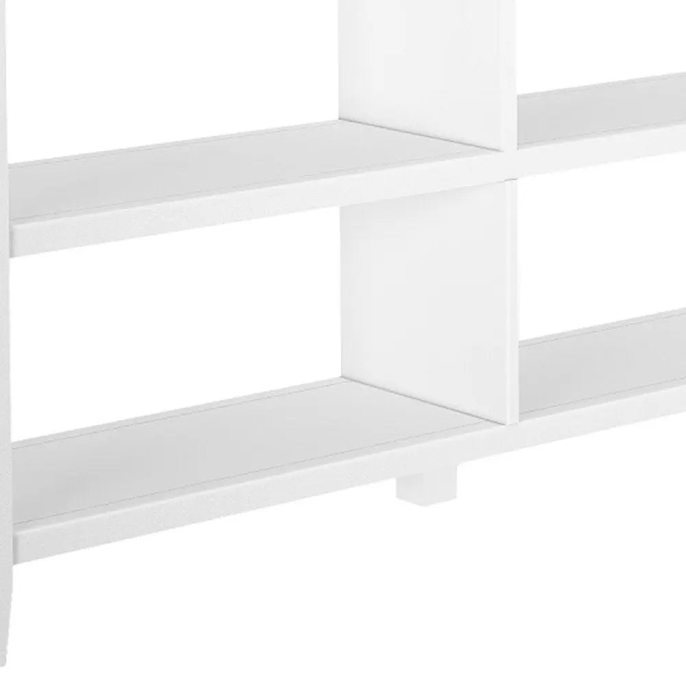 30" White Wood Two Shelf Bookcase HomeRoots