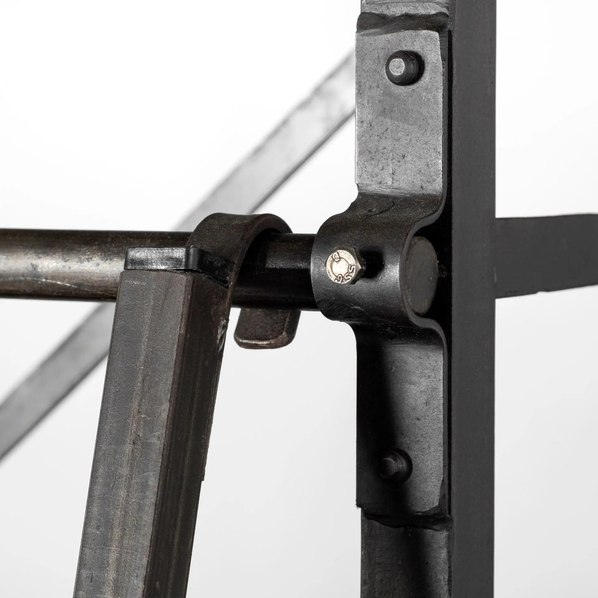 94" Black And Brown Distressed Copper and Wood Four Tier Library Bookcase with Four Drawers HomeRoots