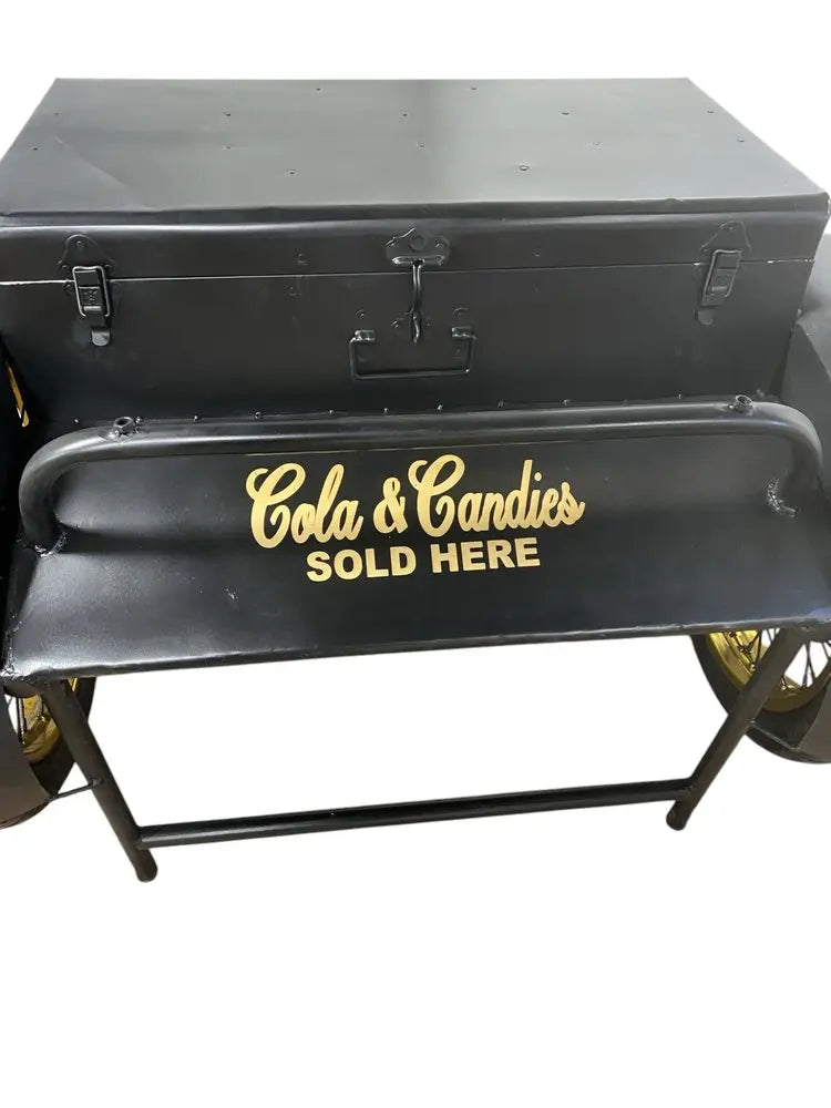Black Old Time Delivery Box Table With Storage HomeRoots