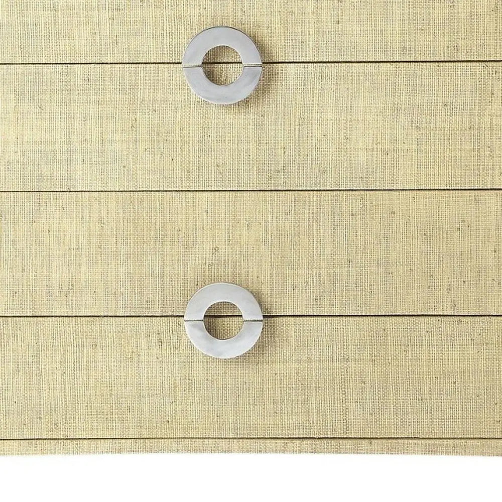 34" Beige Manufactured Wood Four Drawer Chest HomeRoots