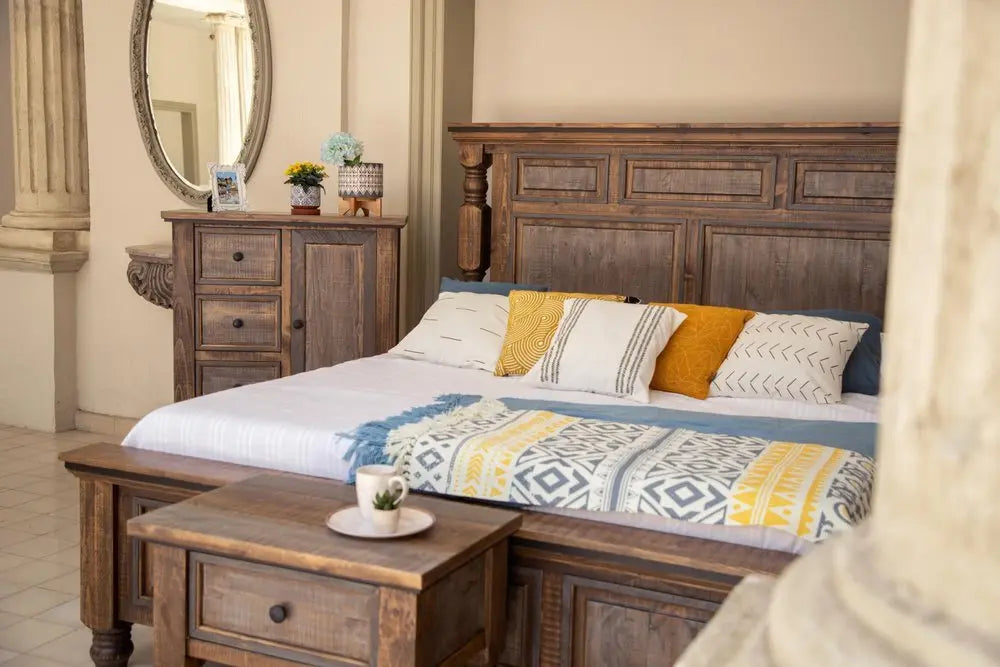 39" Brown Solid Wood Three Drawer Chest - NOBLE HOME INTERIORS