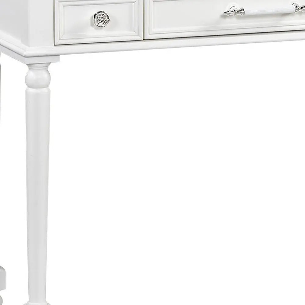 39" White Wood Three Drawer Dresser - NOBLE HOME INTERIORS