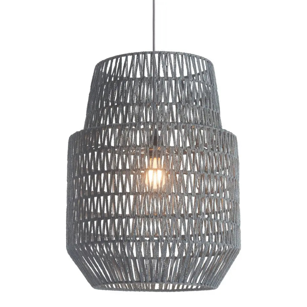 Gray Night Sky Zig Zag Ceiling Lamp HomeRoots