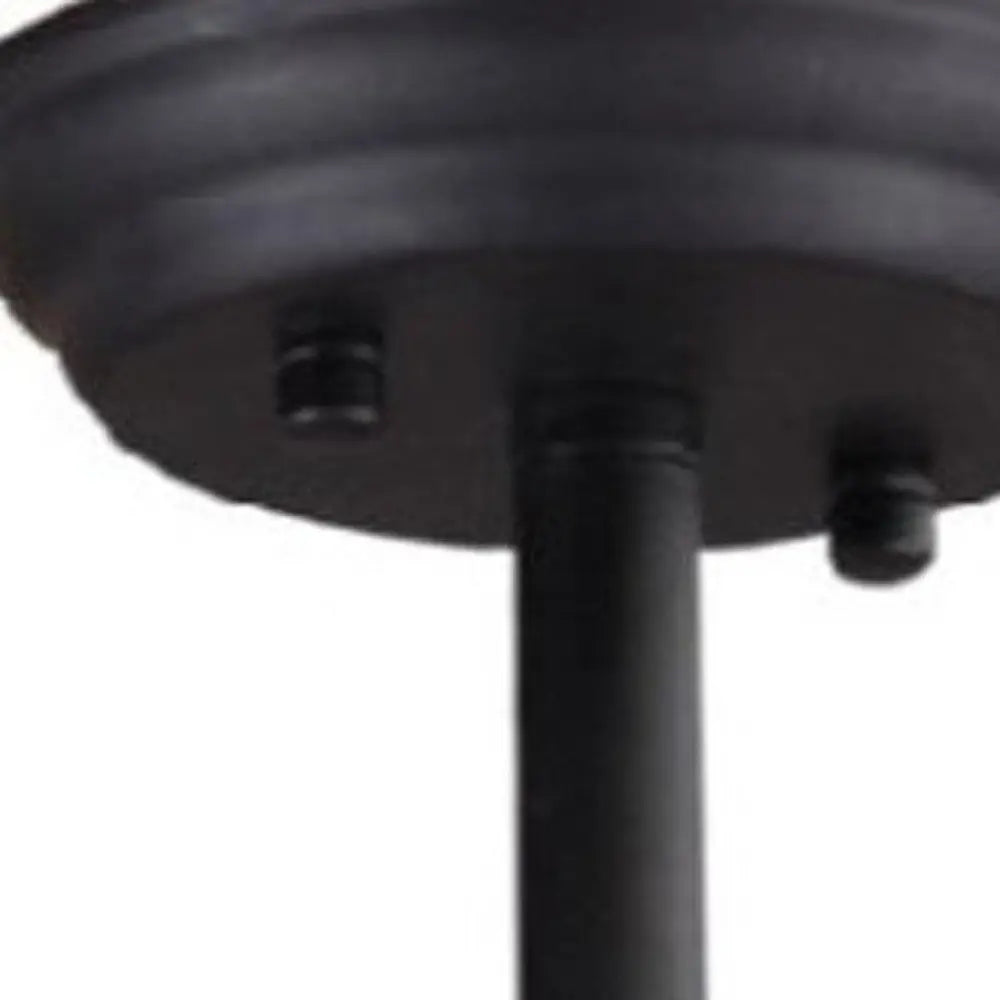 Black Kitchen Island Six Light Metal Ceiling Light HomeRoots