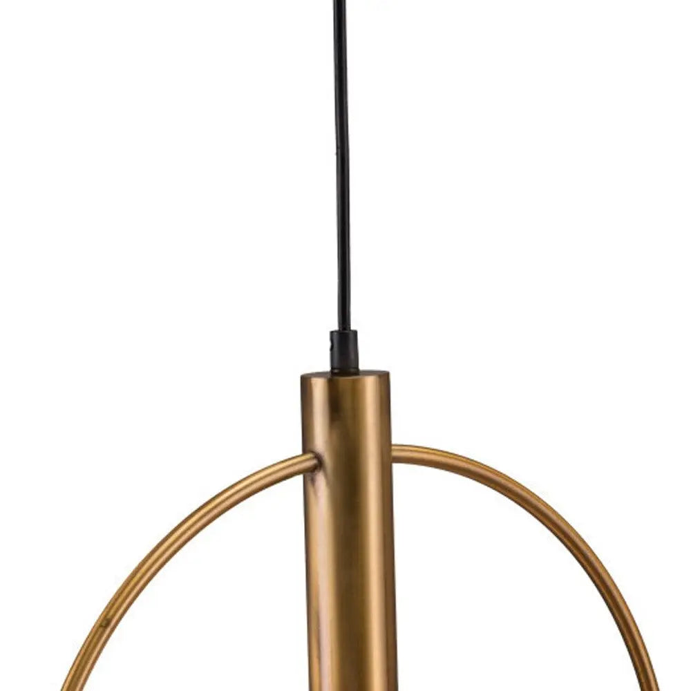 Gold Ring Metal Dimmable Chandelier