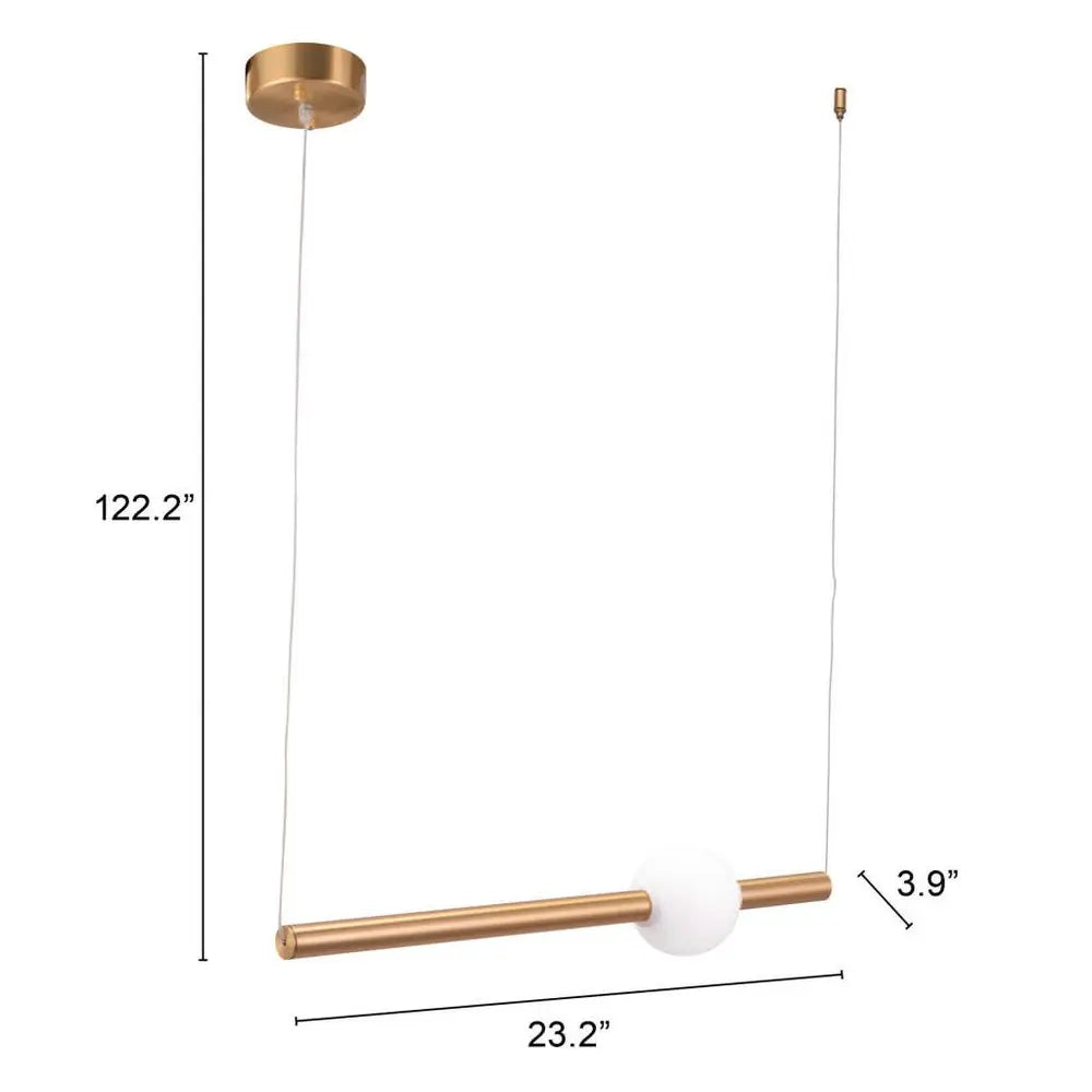 Gold And White Kitchen Island Metal LED Chandelier HomeRoots