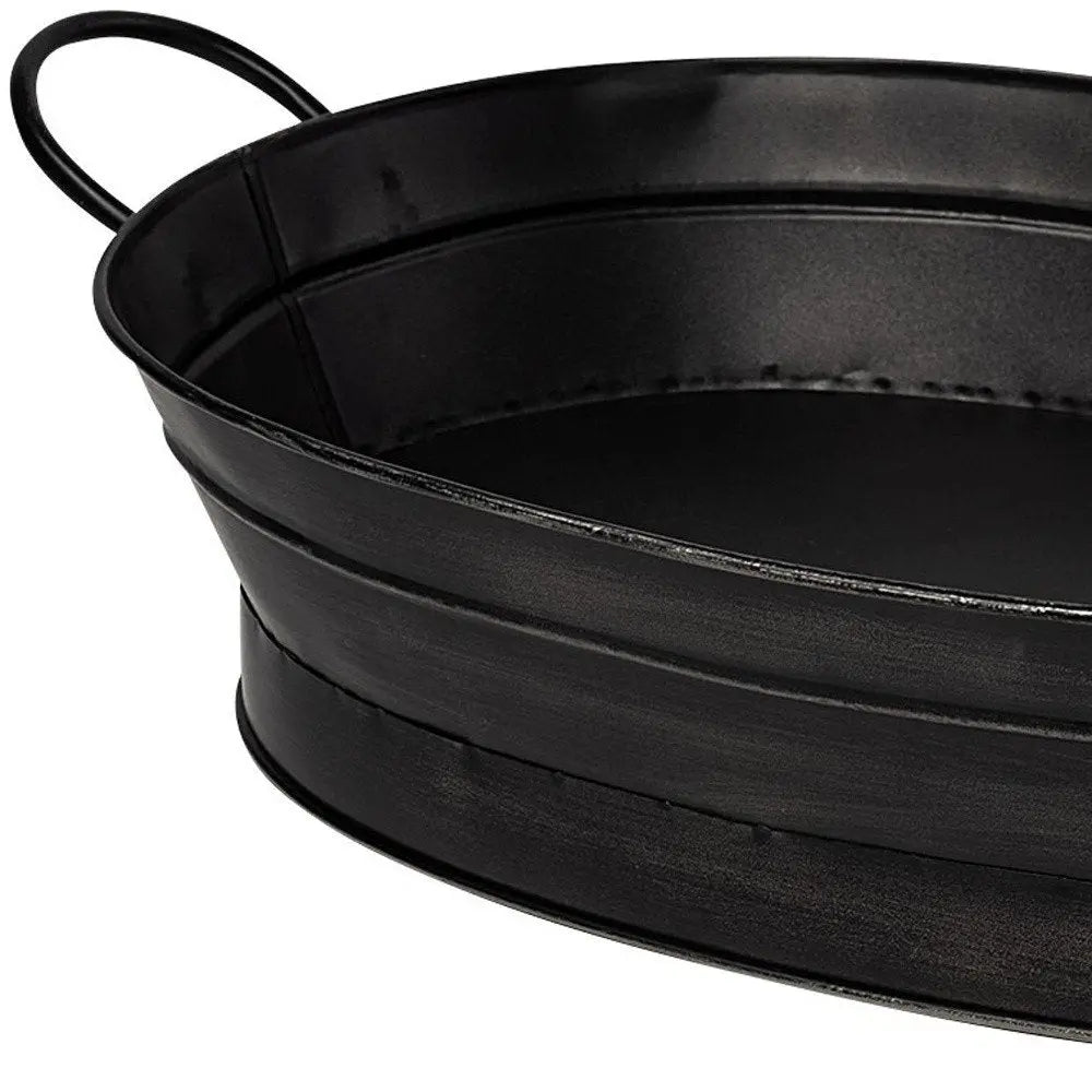 14" Black Metal Basket