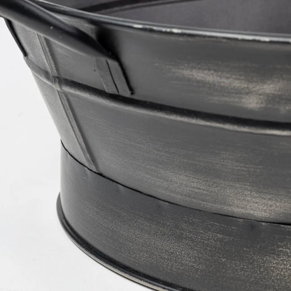 14" Black Metal Basket