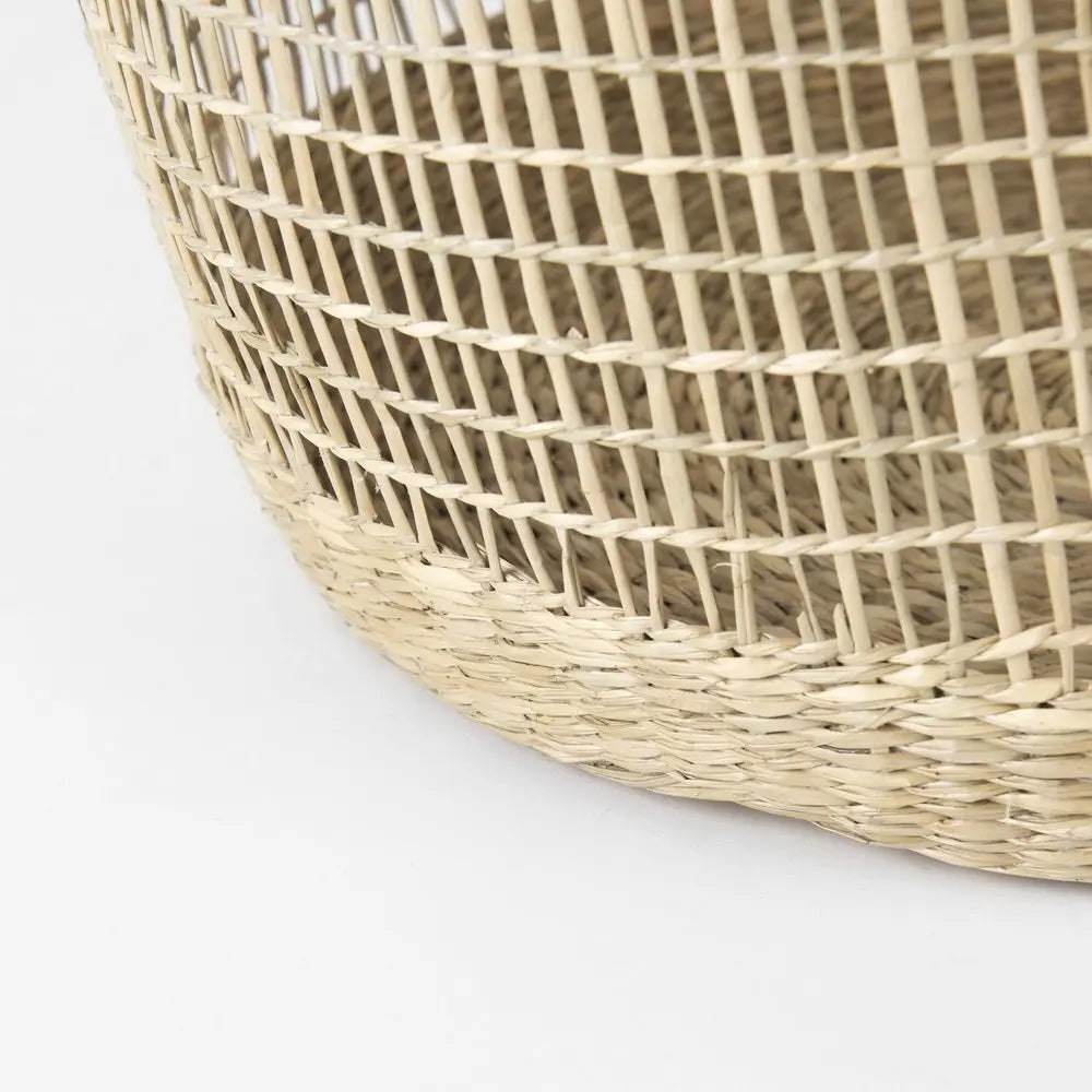 Set of Three Natural Wicker Basket HomeRoots