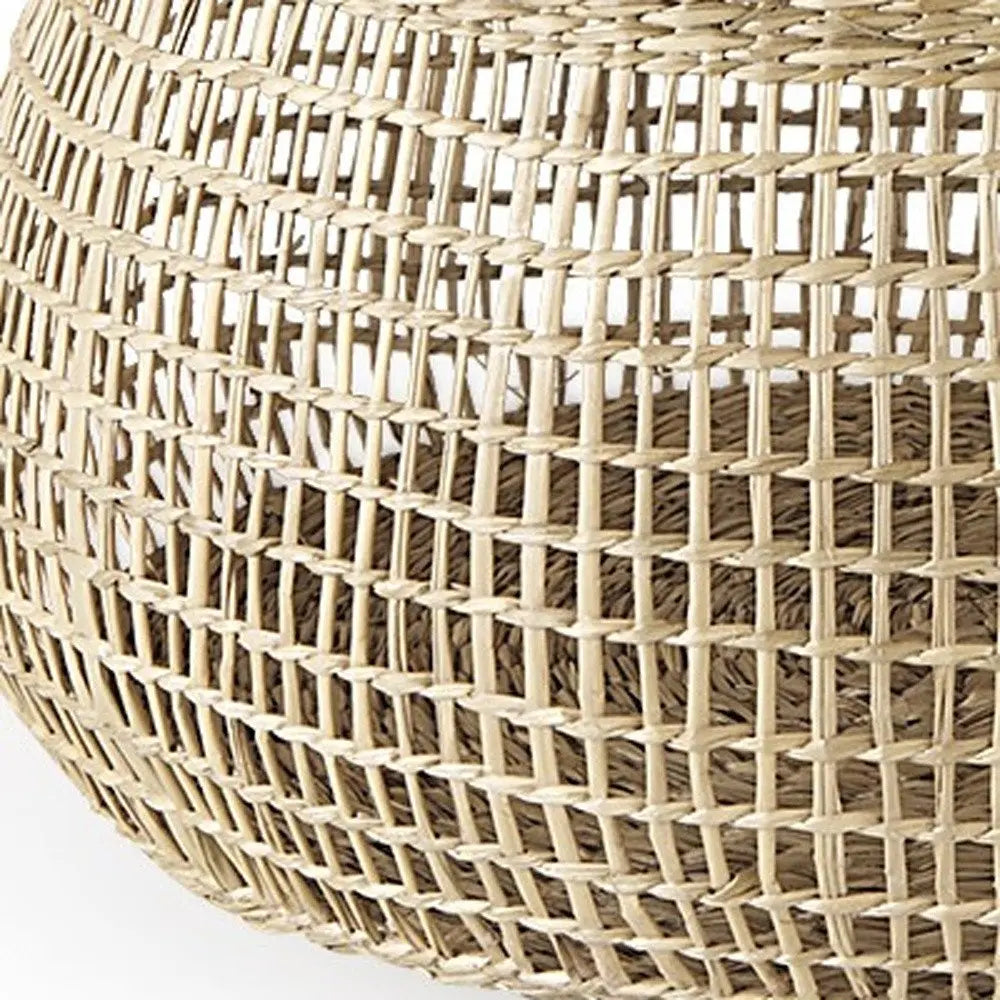 Set of Two Brown Wicker Basket HomeRoots