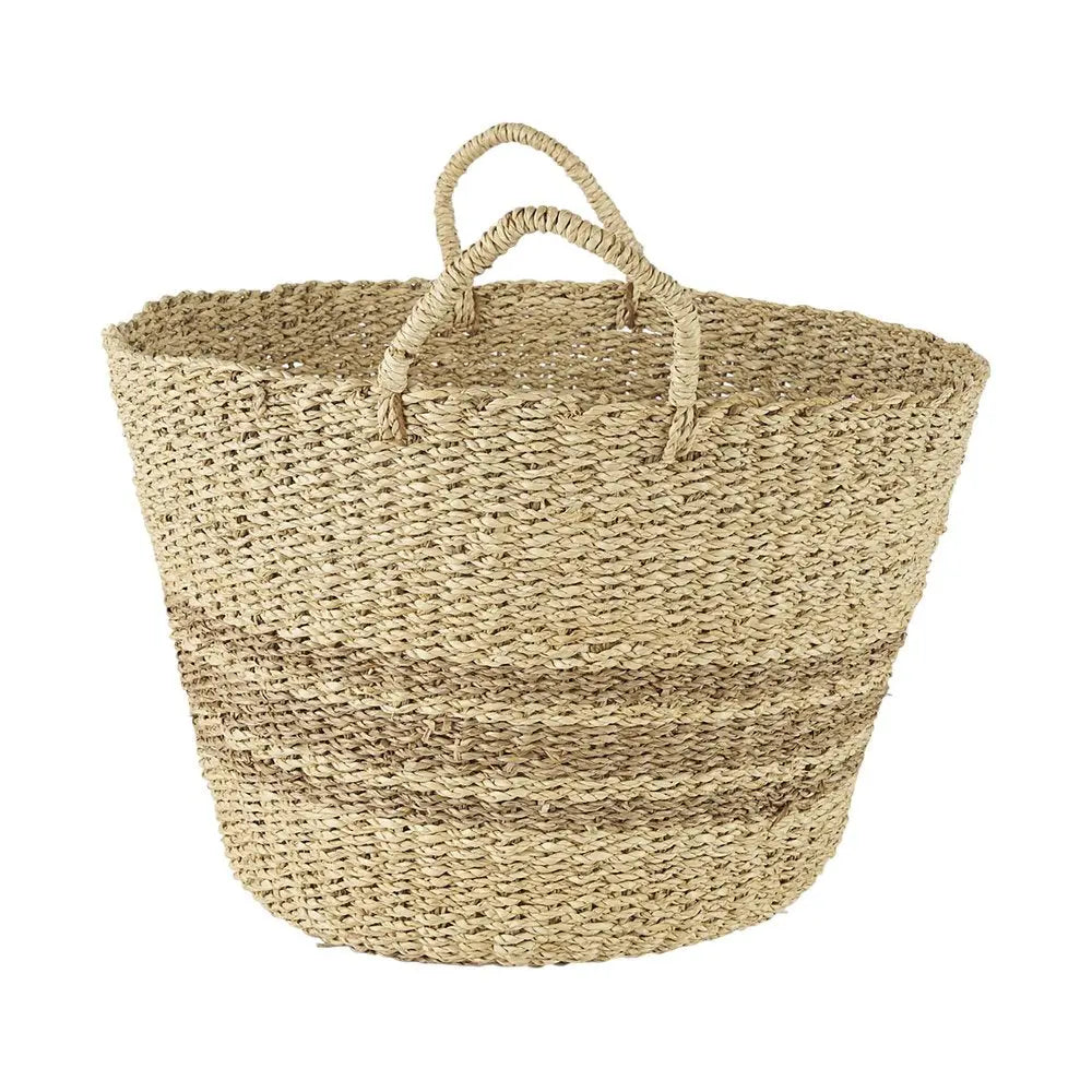 Set of Two Brown Wicker Basket HomeRoots
