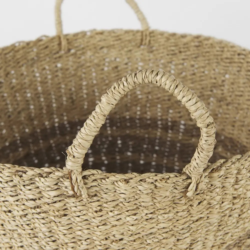 Set of Two Brown Wicker Basket HomeRoots