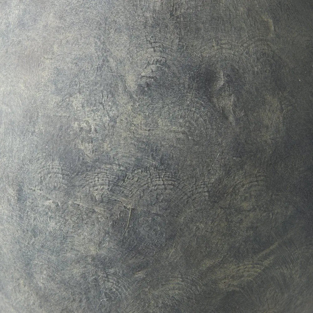 23" Gray Oval Distressed Ceramic Floor Vase HomeRoots