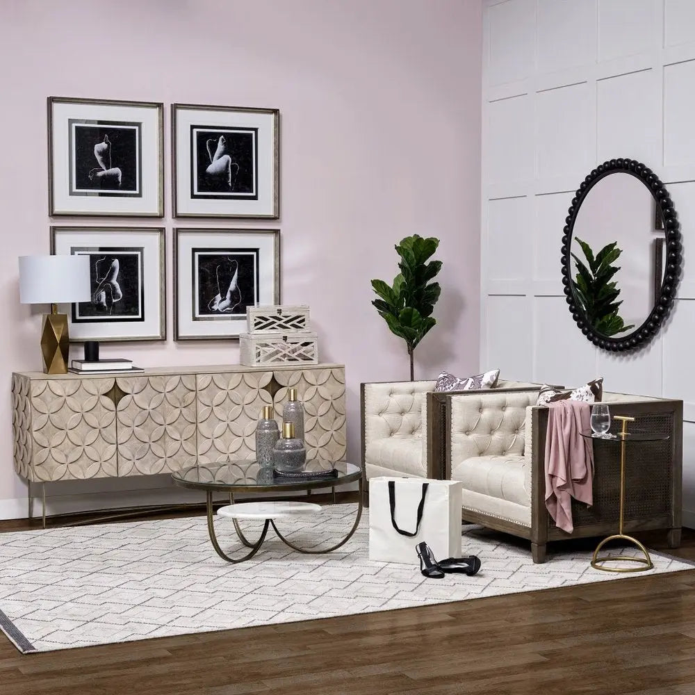 16" Off White Solid Wood Desk Organizer HomeRoots