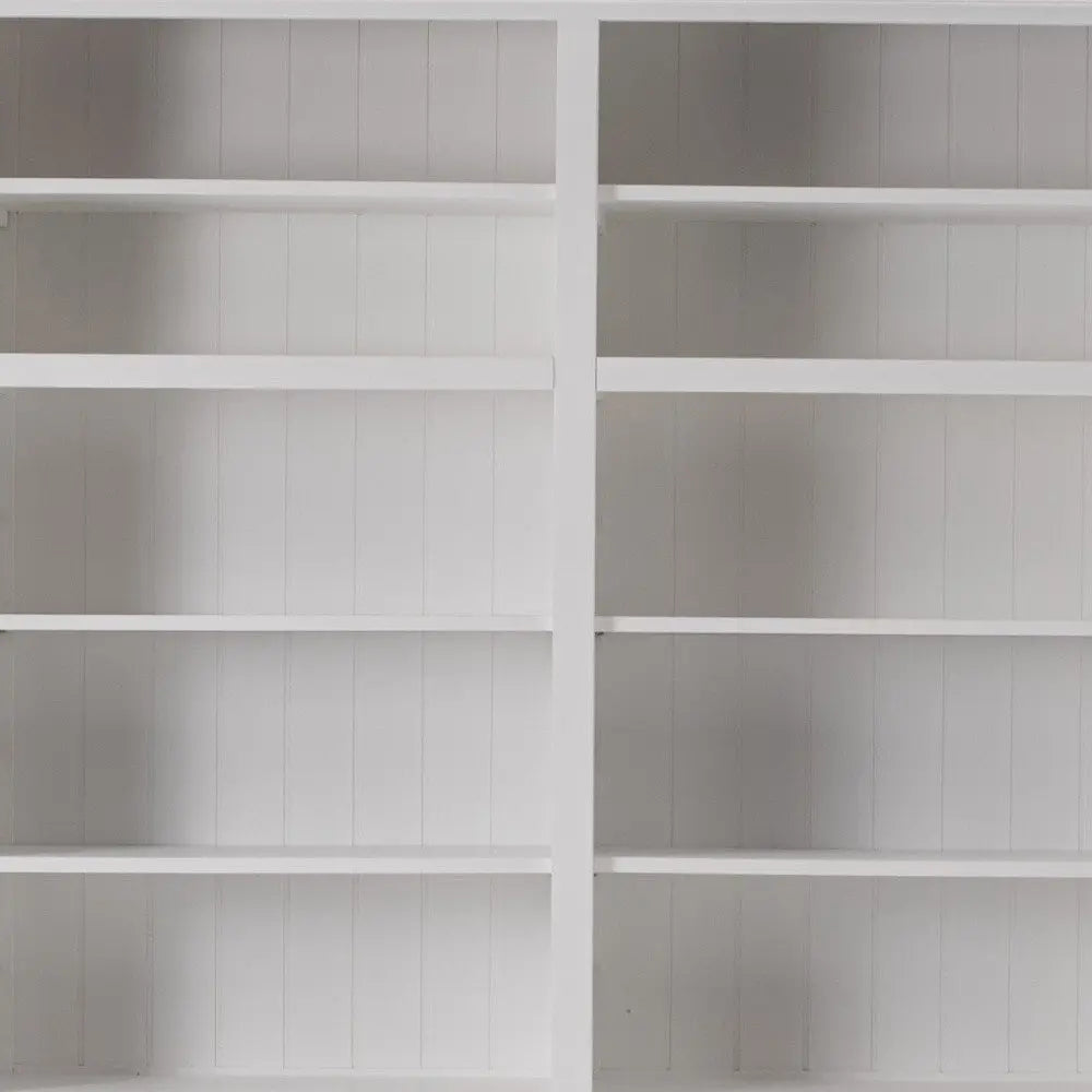 71" White Solid Wood Frame Dining Hutch With Multiple Shelves And Three Drawers HomeRoots