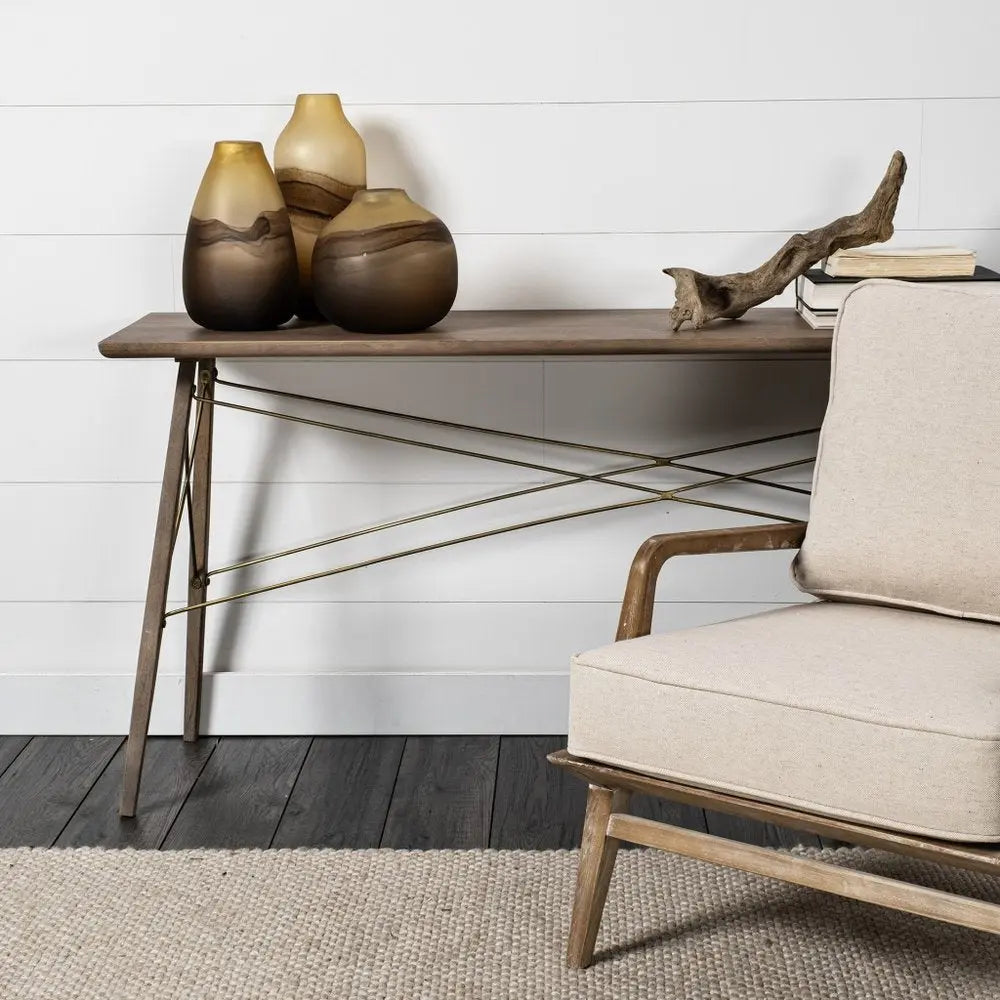 8" Yellow Abstract Cylinder Crystal Glass Table Vase HomeRoots