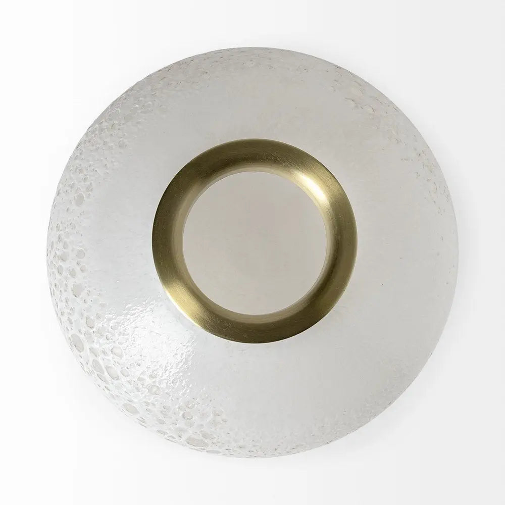 8" White Abstract Cylinder Crystal Glass Table Vase HomeRoots