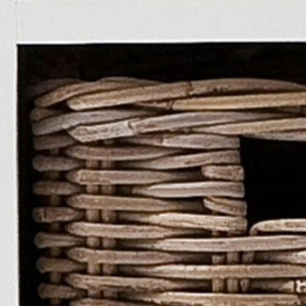 24" White Solid Wood Two Drawer Nightstand HomeRoots