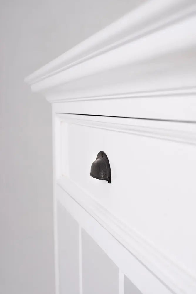 31" White Solid and Manufactured Wood Nightstand HomeRoots