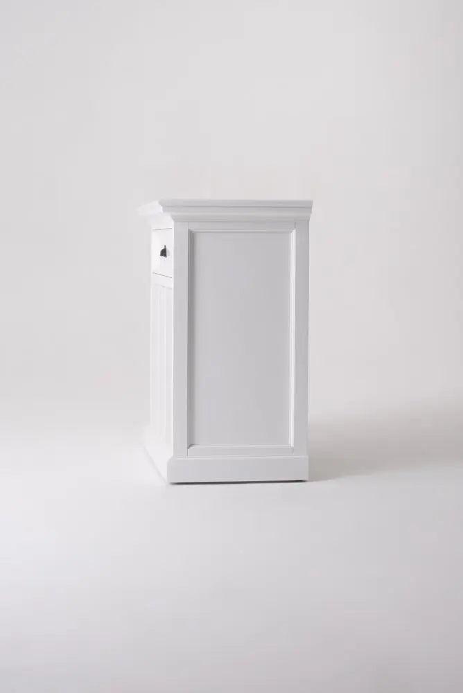 31" White Solid and Manufactured Wood Nightstand HomeRoots