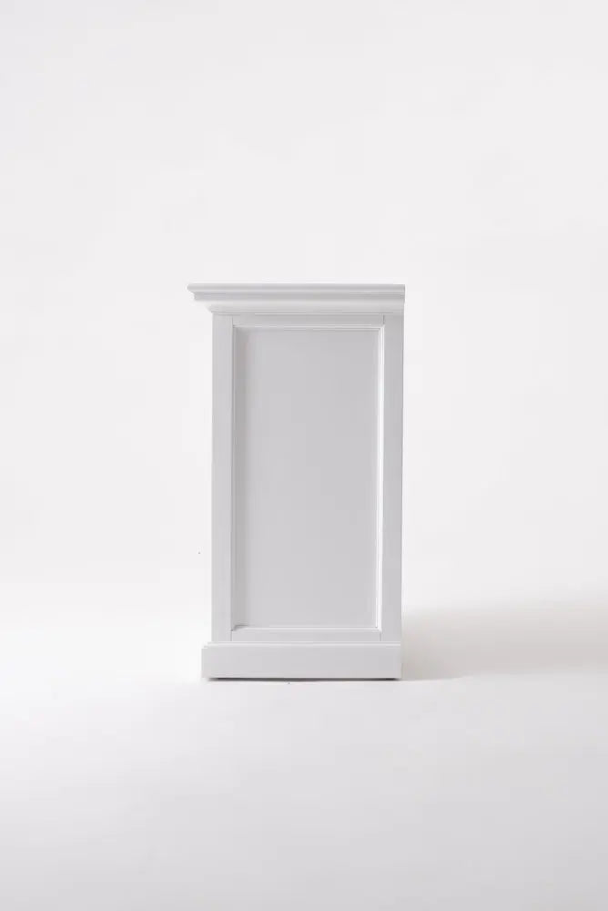 31" White Solid and Manufactured Wood Nightstand HomeRoots