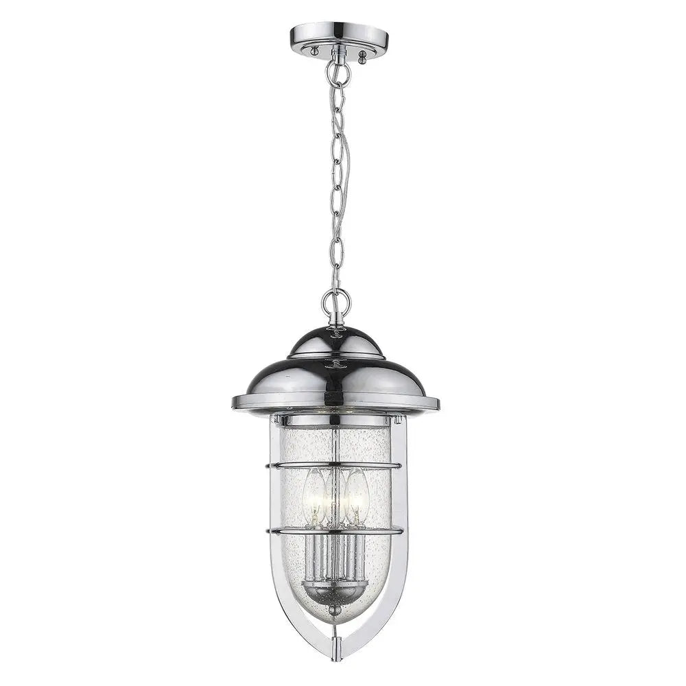 Dylan 3-Light Chrome Hanging Lantern HomeRoots