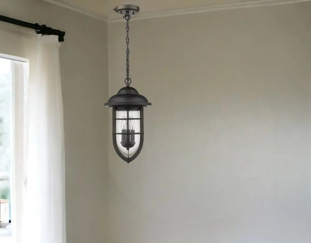 Dylan 3-Light Oil-Rubbed Bronze Hanging Lantern HomeRoots