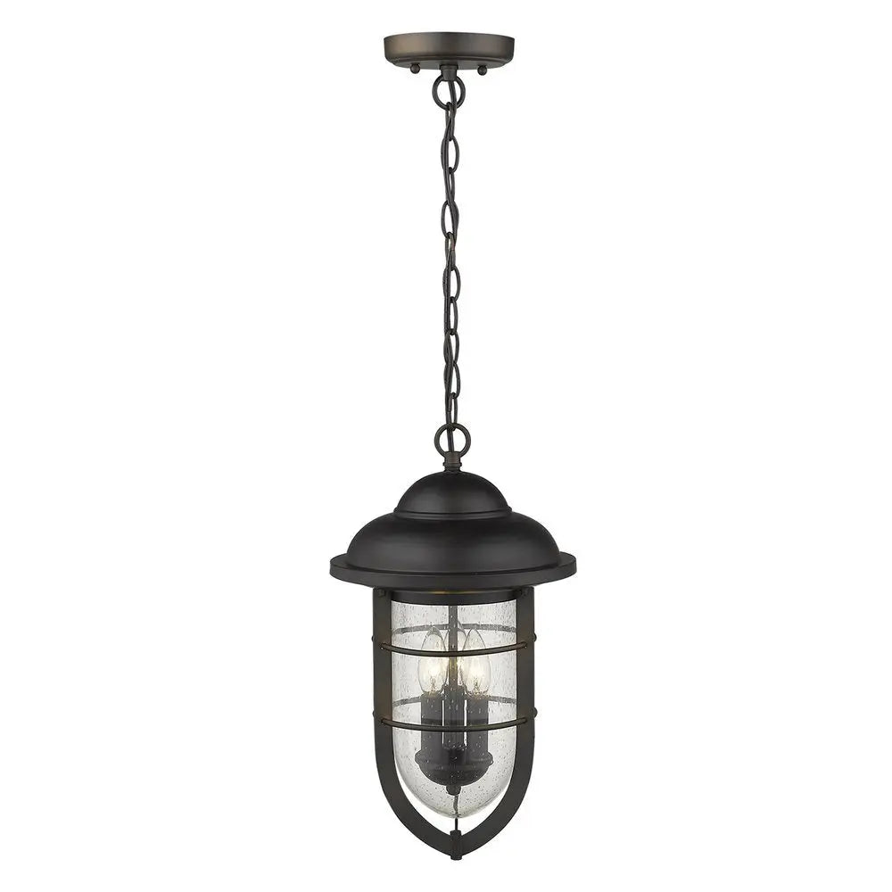 Dylan 3-Light Oil-Rubbed Bronze Hanging Lantern HomeRoots