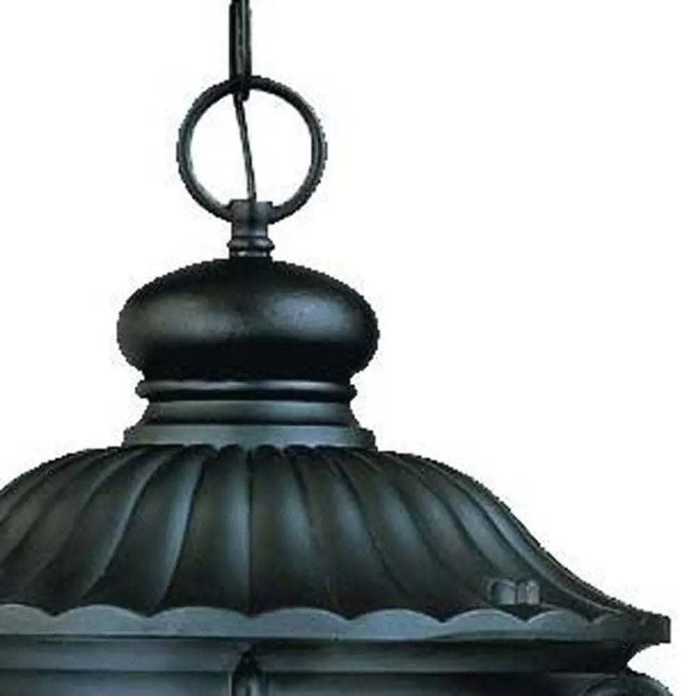 Naples 3-Light Matte Black Hanging Light HomeRoots