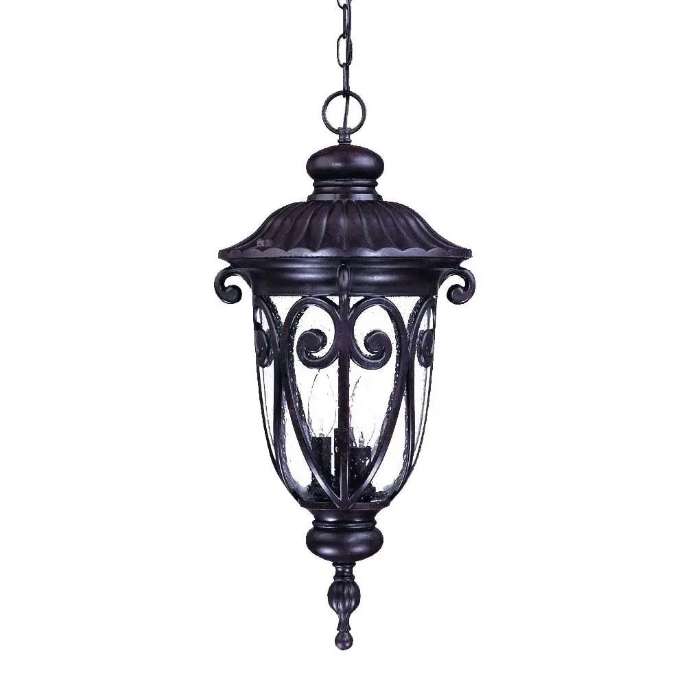 Naples 3-Light Marbelized Mahogany Hanging Light HomeRoots