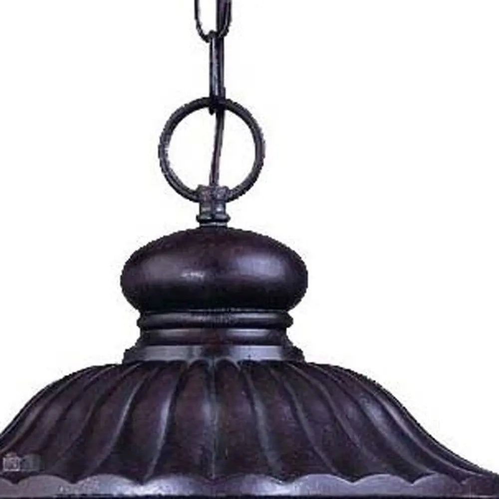 Naples 3-Light Marbelized Mahogany Hanging Light HomeRoots