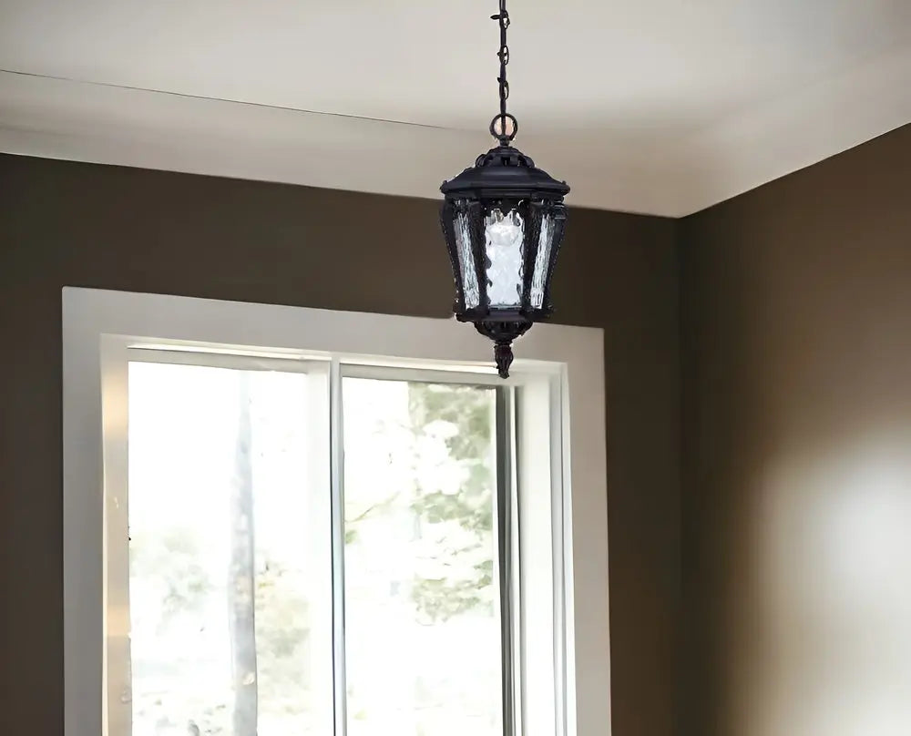 Stratford 1-Light Architectural Bronze Hanging Light HomeRoots