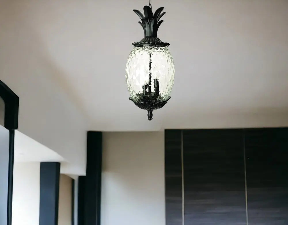 Lanai 3-Light Black Coral Hanging Light HomeRoots